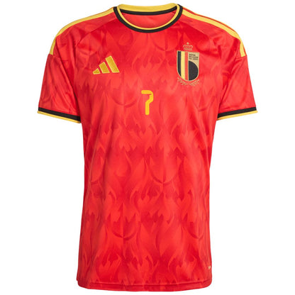 Belgium 2026 World Cup De Bruyne # 7 Home Jersey Shirt