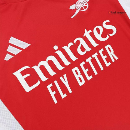 Arsenal Gunners 2024/25 Long Sleeve Home Jersey Shirt (Add Your Own Name & Number)