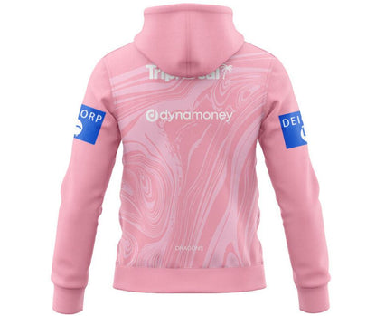 St George Illawarra Dragons 2025 Pink Training Hoodie