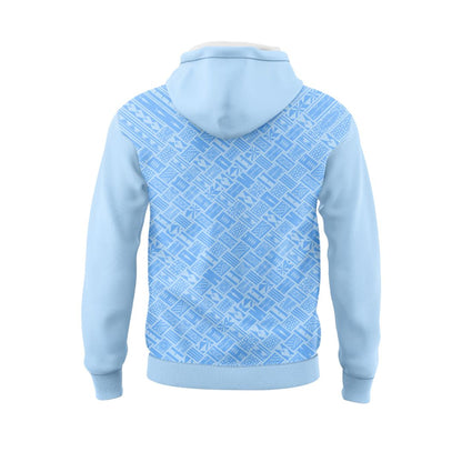 New Zealand Warriors 2025 Blue Pasifika Hoodie with Zipper