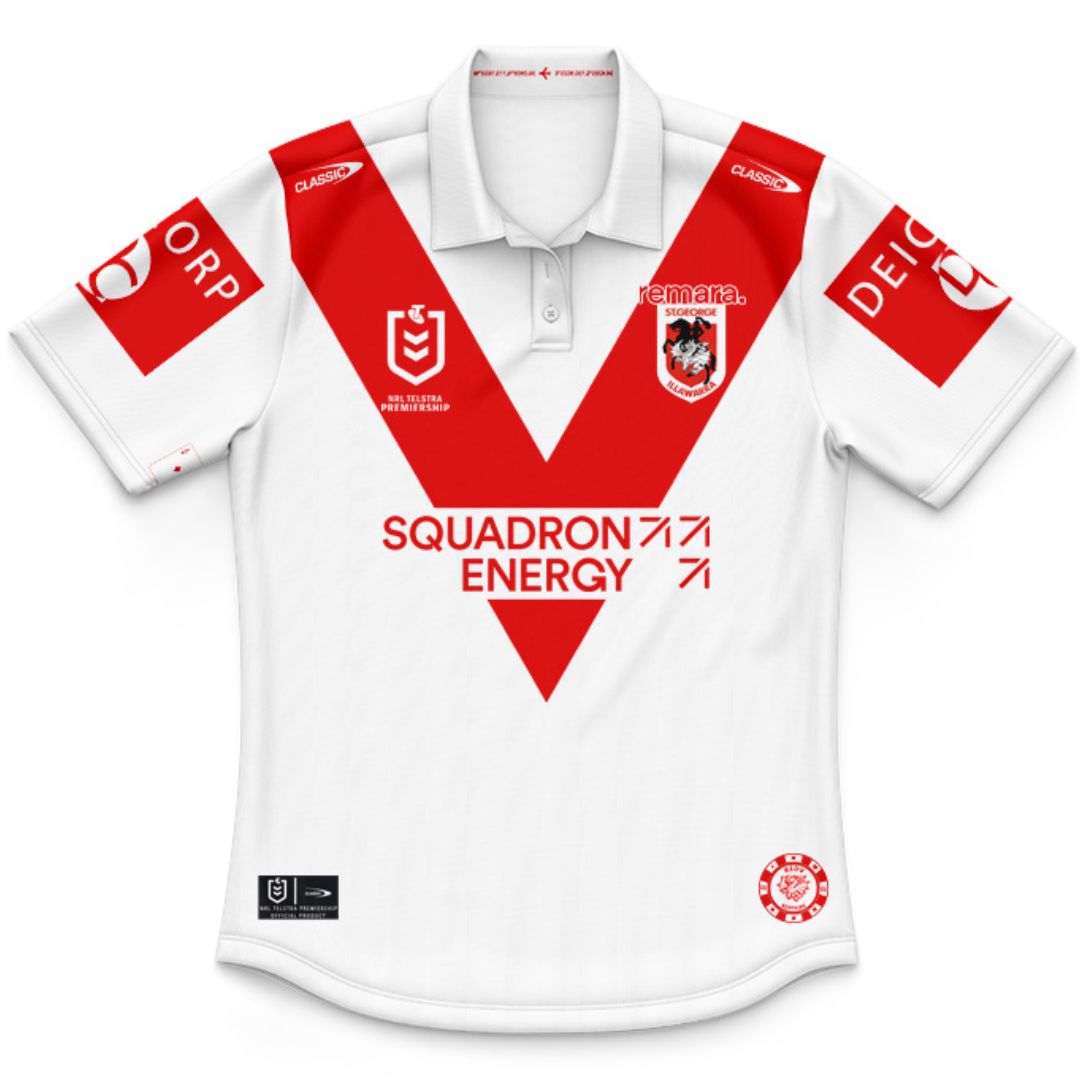 St George Illawarra Dragons 2026 Kids Home Polo Shirt