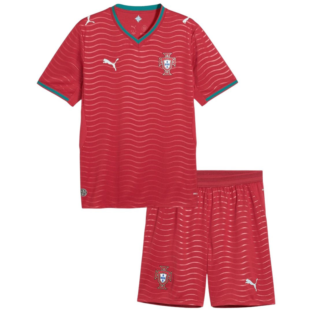 Portugal 2026 Soccer World Cup of Football Kids Home Jersey Shirt and Shorts Kit