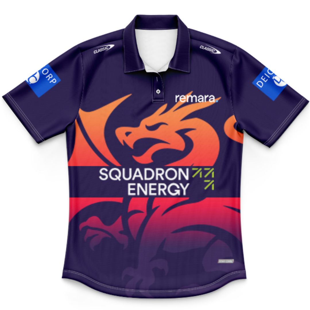 St George Illawarra Dragons 2026 Kids Warm Up Polo Shirt