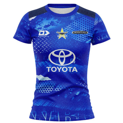 North Queensland Cowboys 2026 Women's Blue Training Shirt