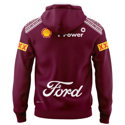 Queensland Maroons 2026 State Of Origin Indigenous Hoodie with Zipper