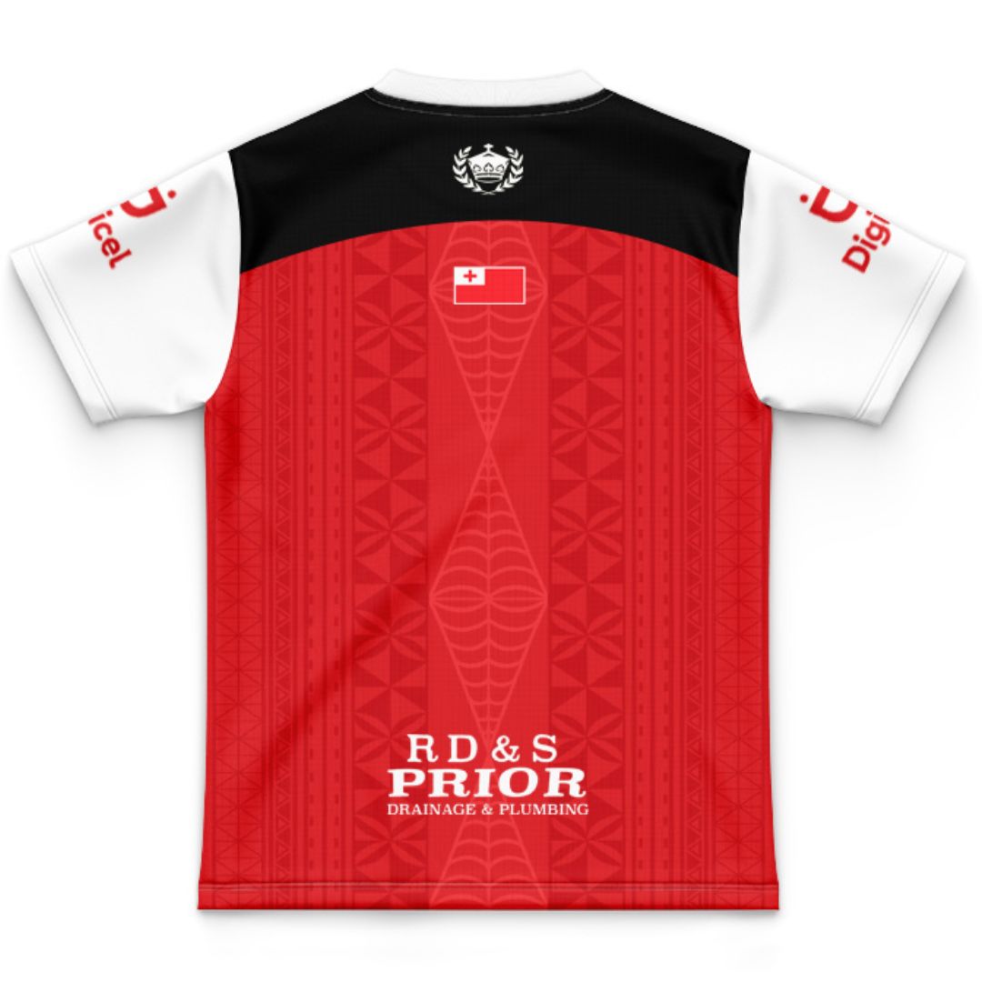 Mate Ma'a Tonga Kids Red Training Jersey