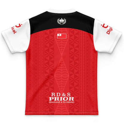 Mate Ma'a Tonga Kids Red Training Jersey