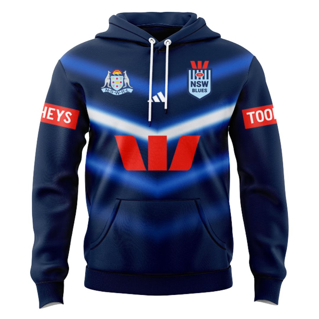 NSW Blues State Of Origin 2025 Captains Run Hoodie