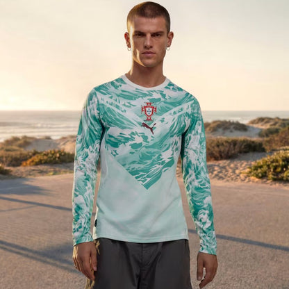 Portugal 2026 Soccer World Cup of Football Long Sleeve Away Jersey Shirt