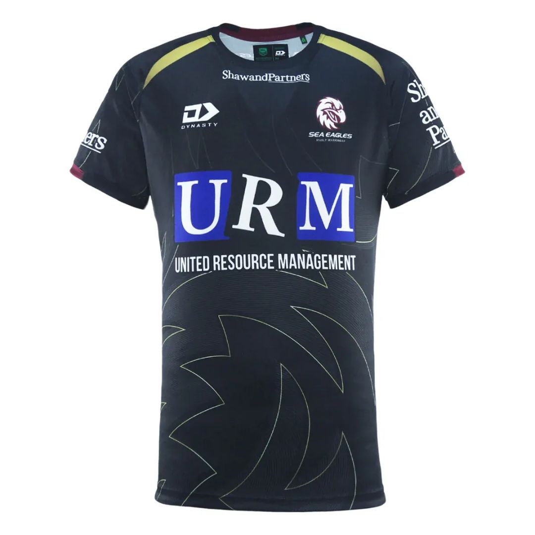 Manly Warringah Sea Eagles 2025 Black Training Shirt