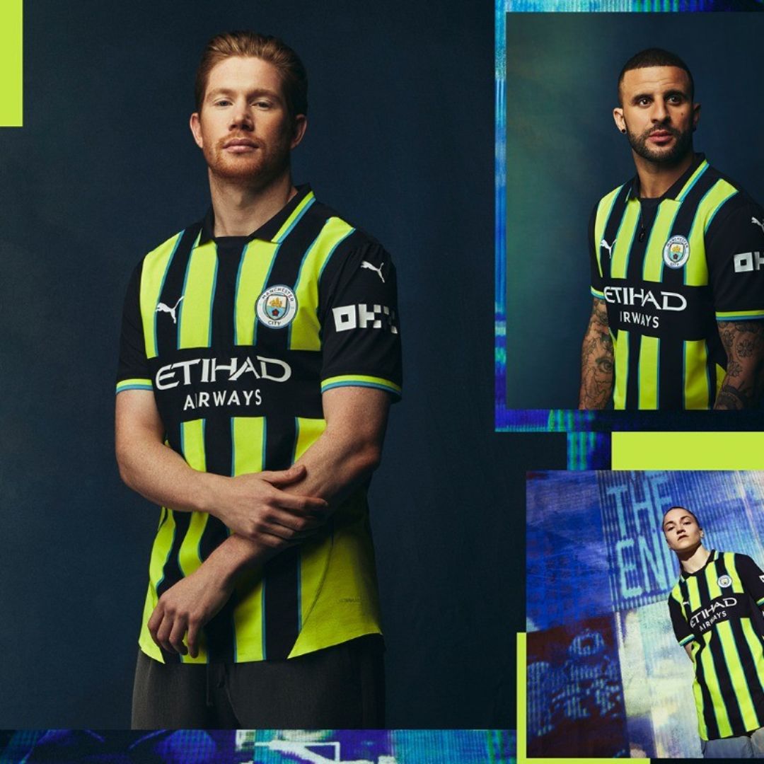 Manchester City 2024/25 Away Jersey Shirt (Add Your Own Name & Number)