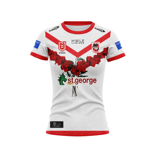 St George Illawarra Dragons 2024 Women's ANZAC Commemorative Shirt