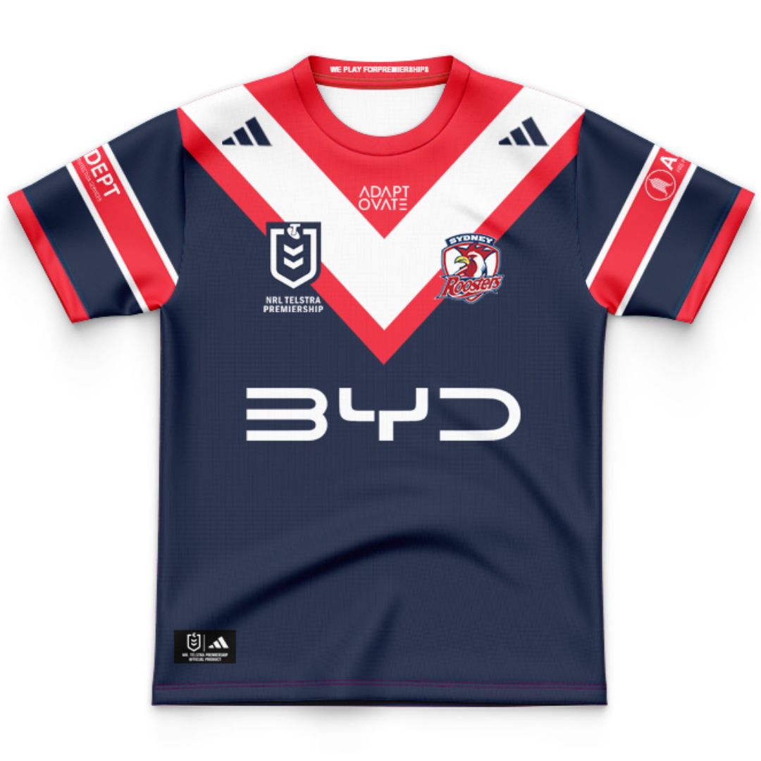Sydney Roosters 2026 Kids Home Jersey & Shorts Kit