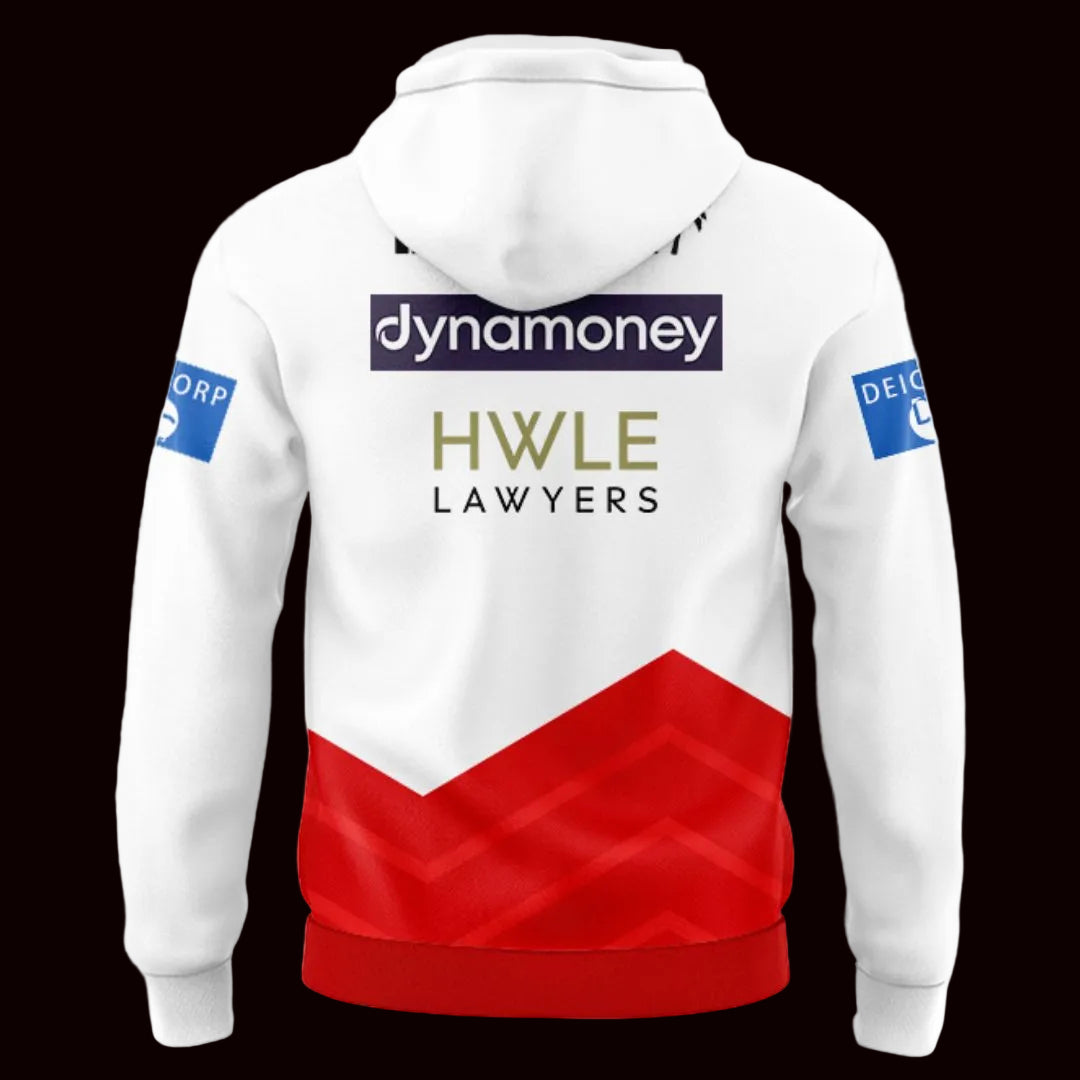 St George Illawarra Dragons 2026 White Training Hoodie