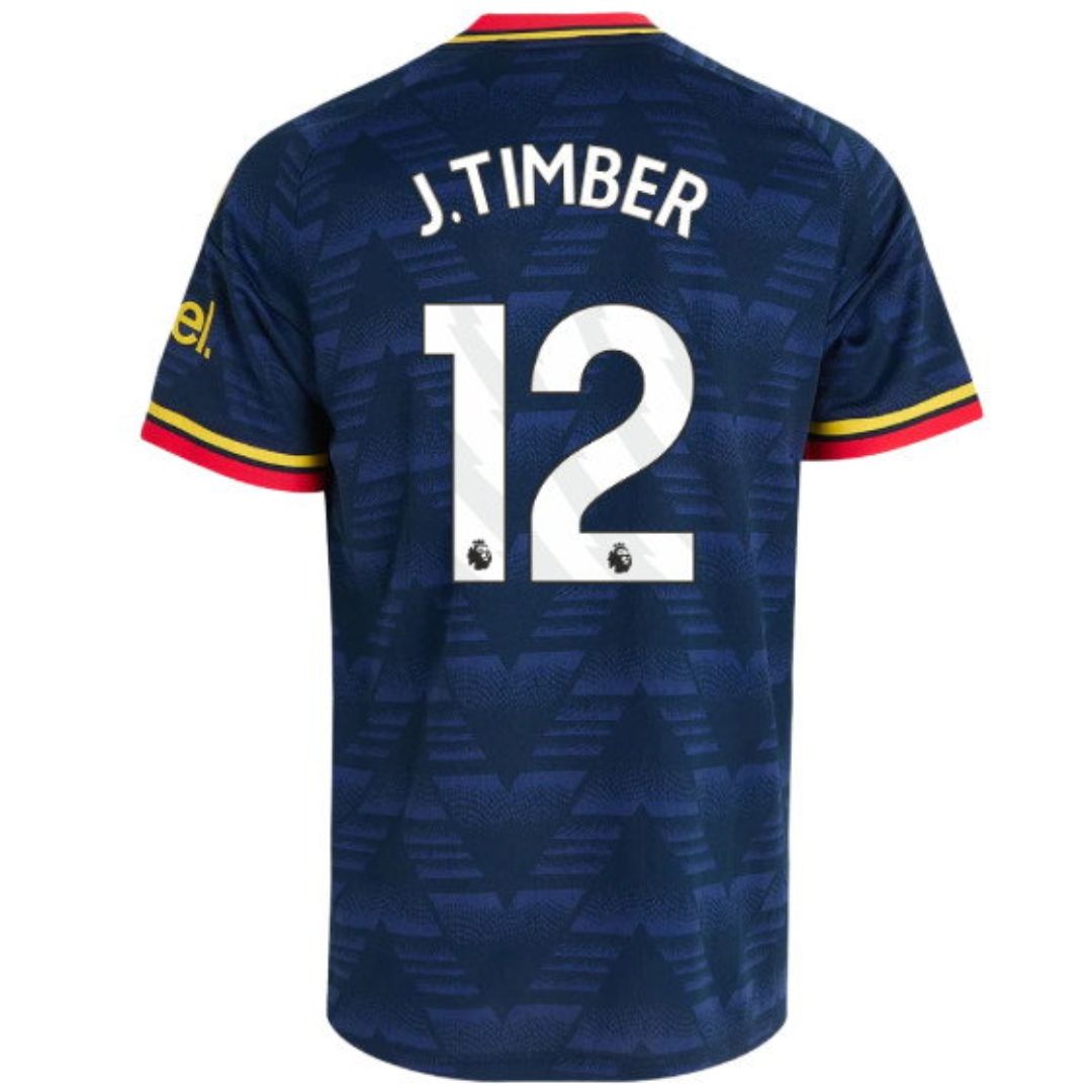 Arsenal Gunners 2026/27 J.Timber #12 Away Jersey Shirt