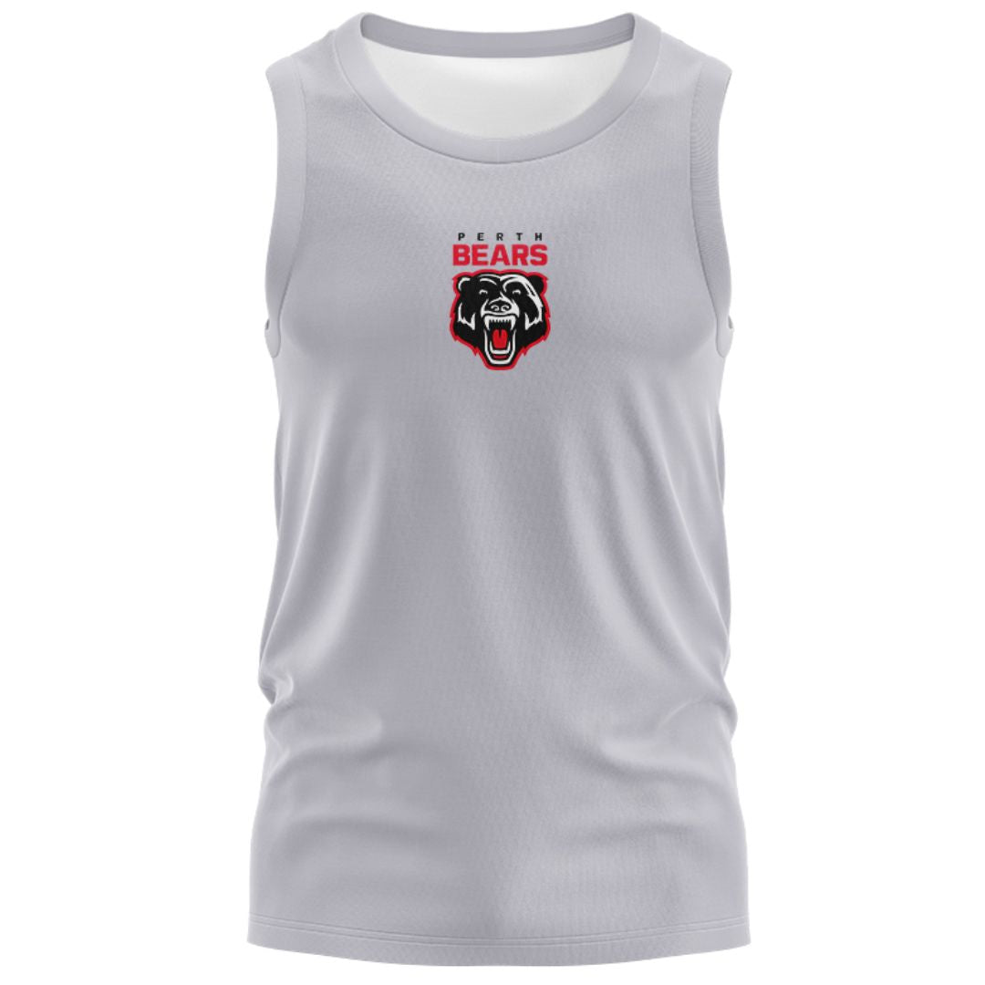 Perth Bears 2027 Black Grey Supporters' Singlet