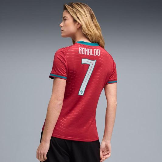Portugal 2026 Cristiano Ronaldo Soccer World Cup of Football Women's Home Jersey Shirt