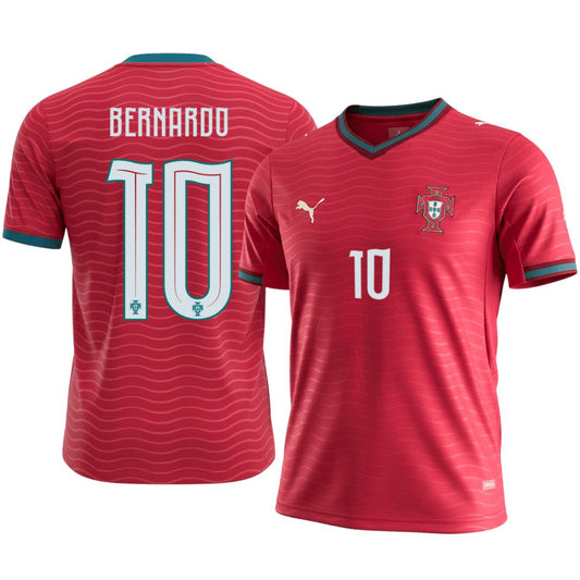 Portugal 2026 Bernardo #10 Soccer World Cup of Football Home Jersey Shirt