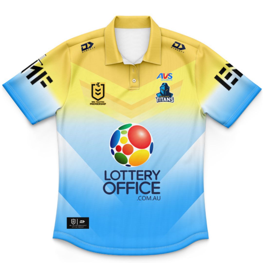 Gold Coast Titans 2026 Kids Away Polo Shirt