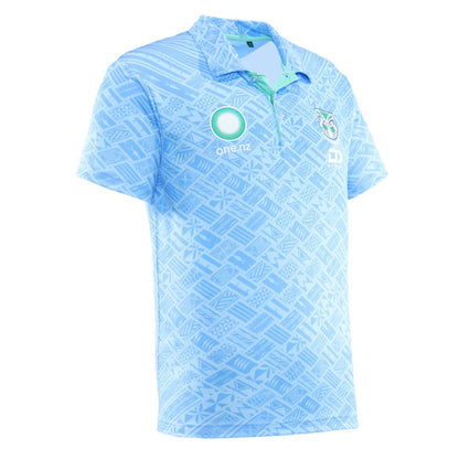 New Zealand Warriors 2025 Blue Pasifika Polo Shirt