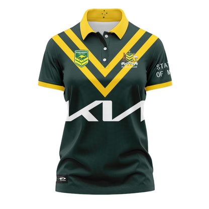 Australia Kangaroos 2024 Women's Home Polo Shirt