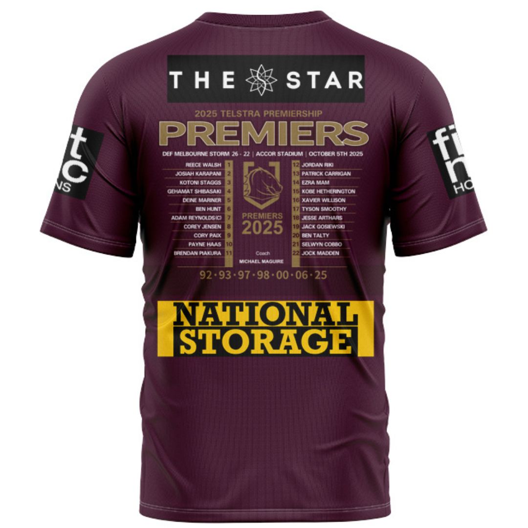 Brisbane Broncos 2025 Premiers Home Shirt