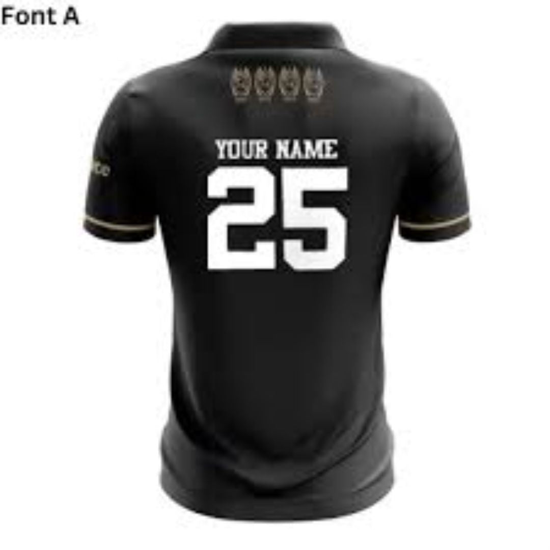 Penrith Panthers Premiers 4 In a Row Black Polo Shirt