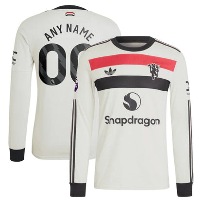 Manchester United 2024/25 Long Sleeve Third Jersey Shirt (Add Your Own Name & Number)