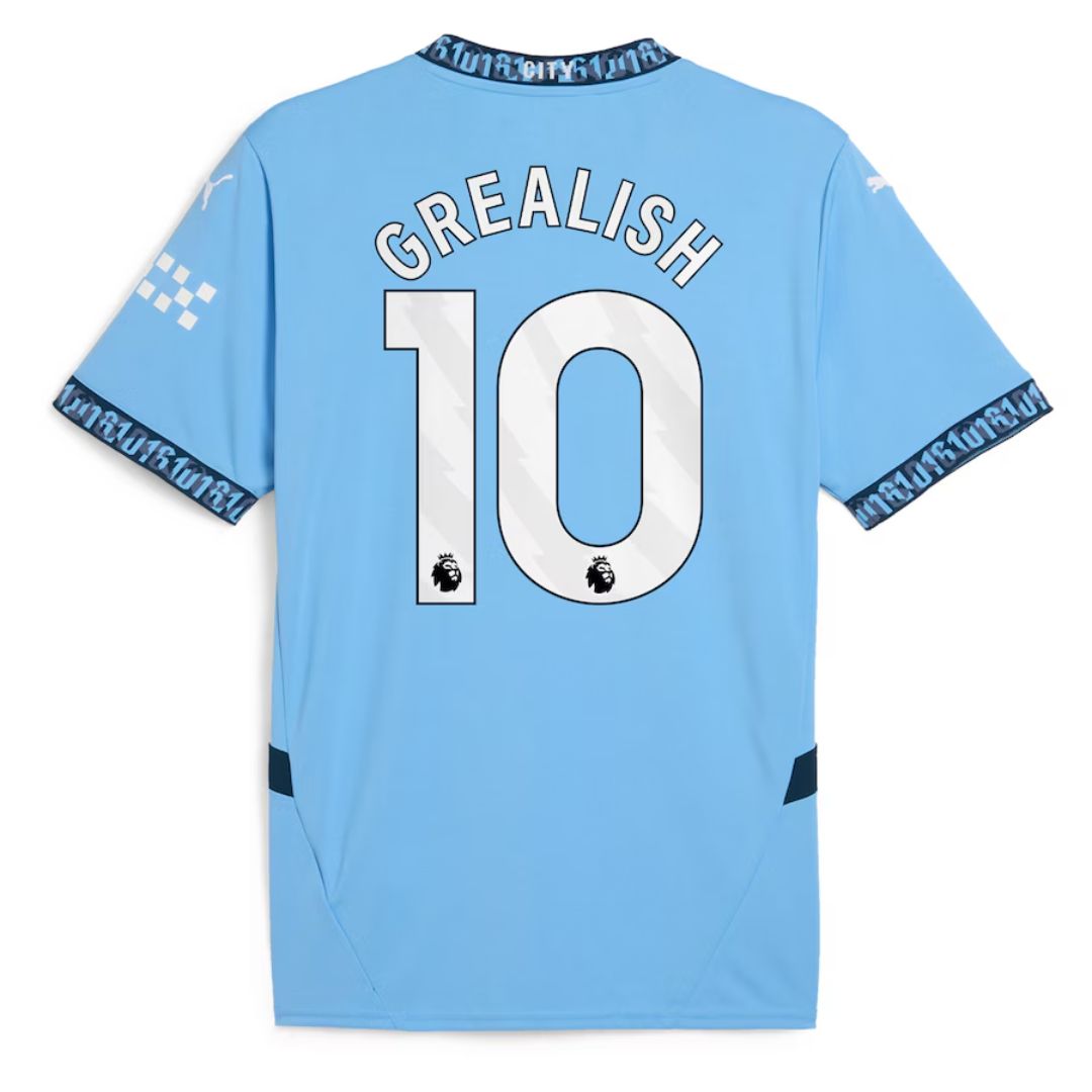 Manchester City 2024/25 Grealish #10 Home Jersey Shirt