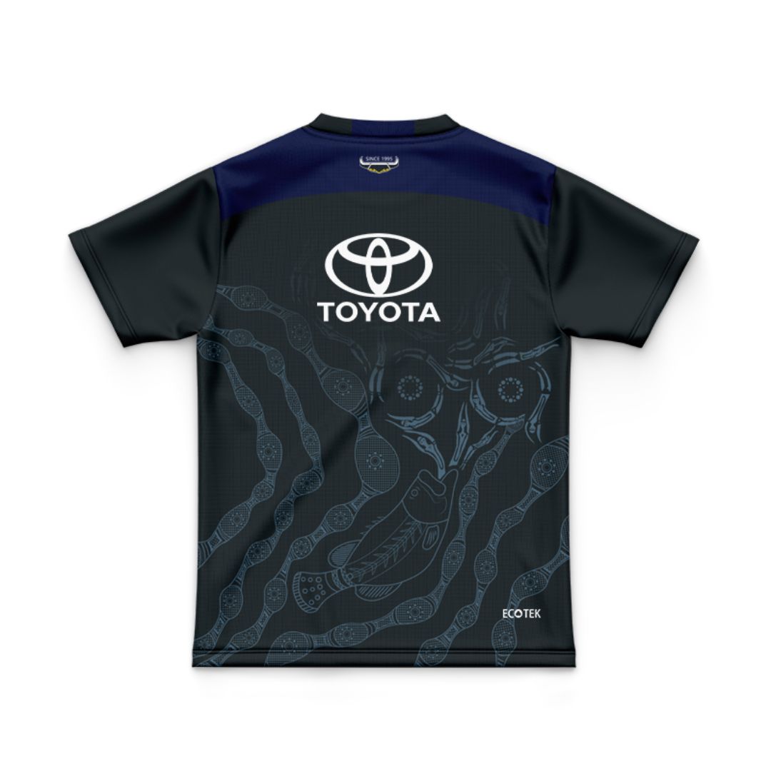 North Queensland Cowboys 2024 Kids Indigenous Training Jersey