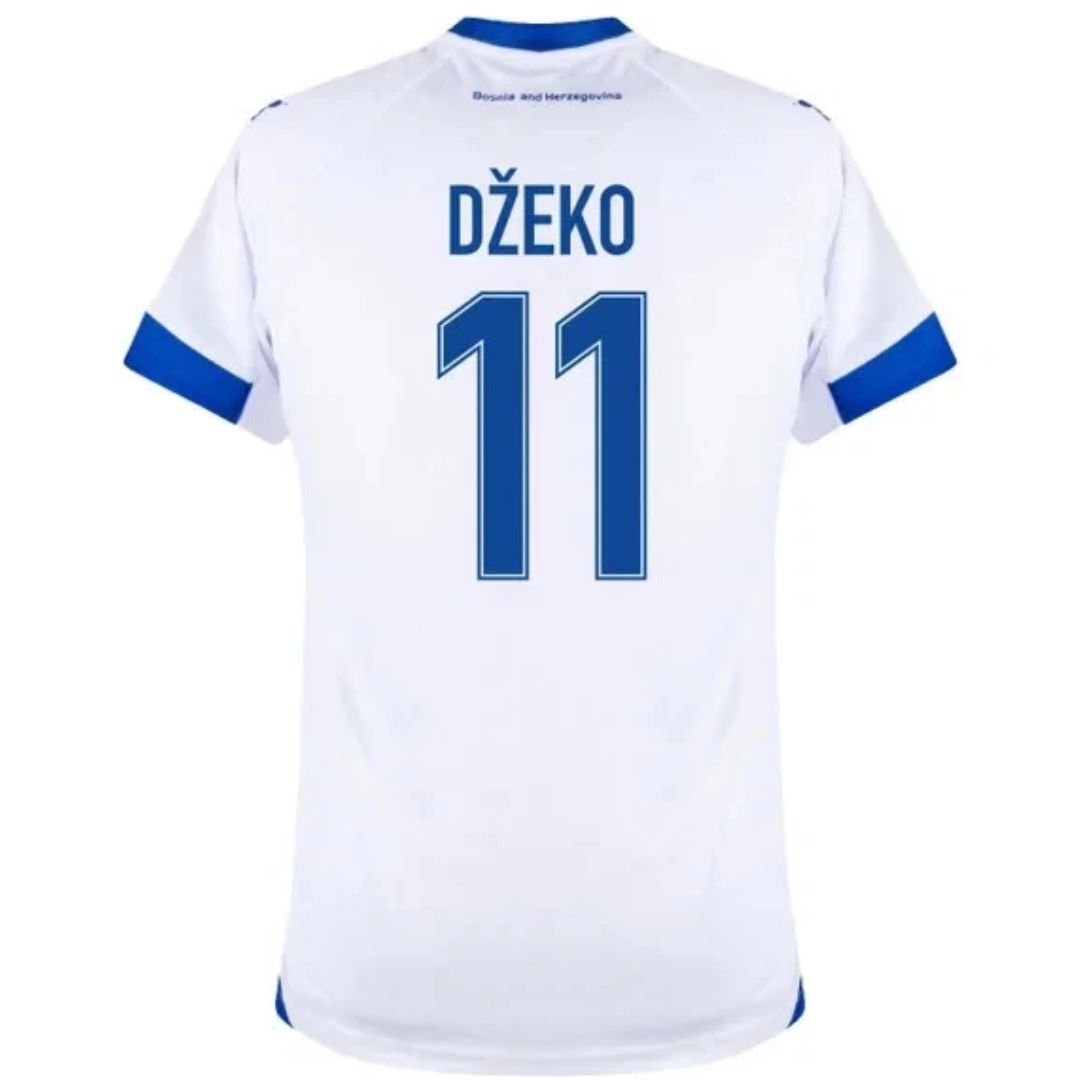 Bosnia and Herzegovina Džeko #11 Football Away Jersey Shirt