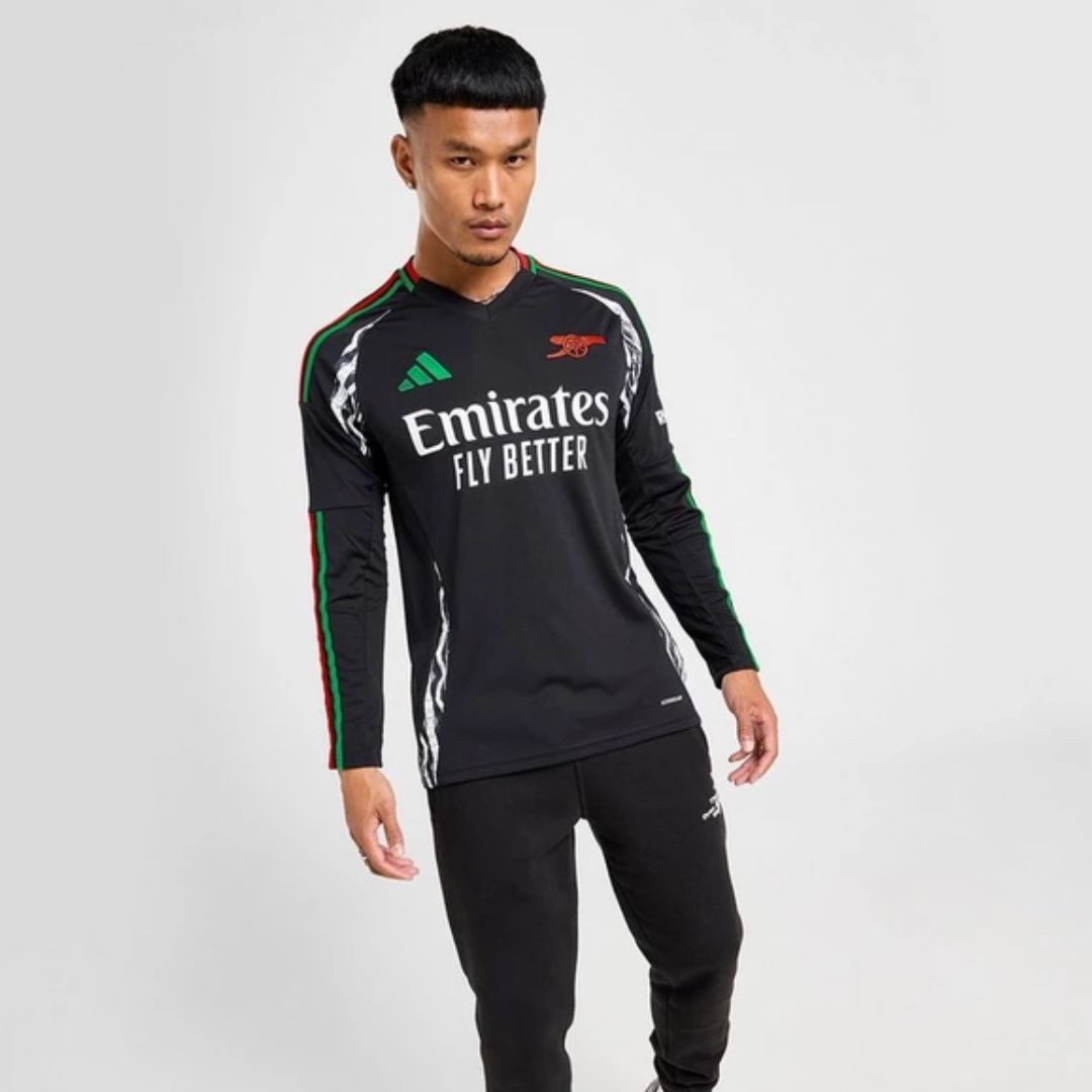 Arsenal Gunners 2024/25 Long Sleeve Away Jersey Shirt (Add Your Own Name & Number)