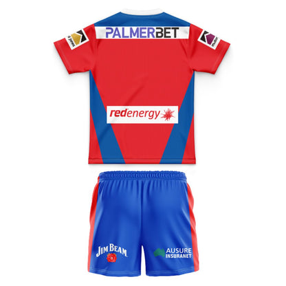 Newcastle Knights 2025 Kids Home Jersey and Shorts Kit