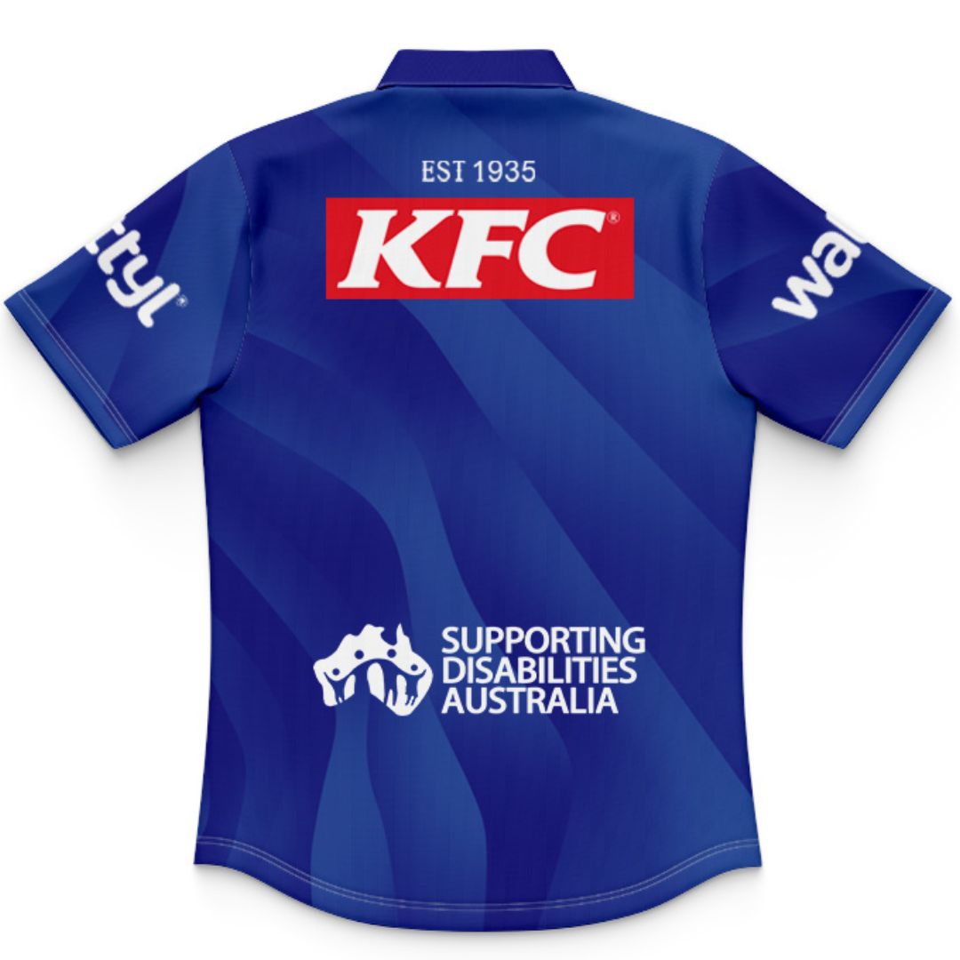Canterbury Bankstown Bulldogs 2026 Kids Warm Up Polo Shirt