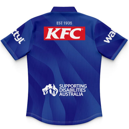 Canterbury Bankstown Bulldogs 2026 Kids Warm Up Polo Shirt