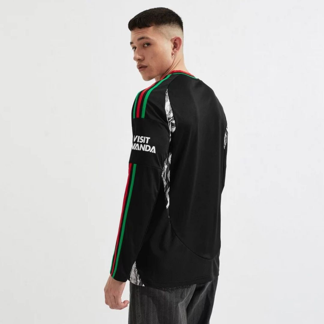 Arsenal Gunners 2024/25 Long Sleeve Away Jersey Shirt