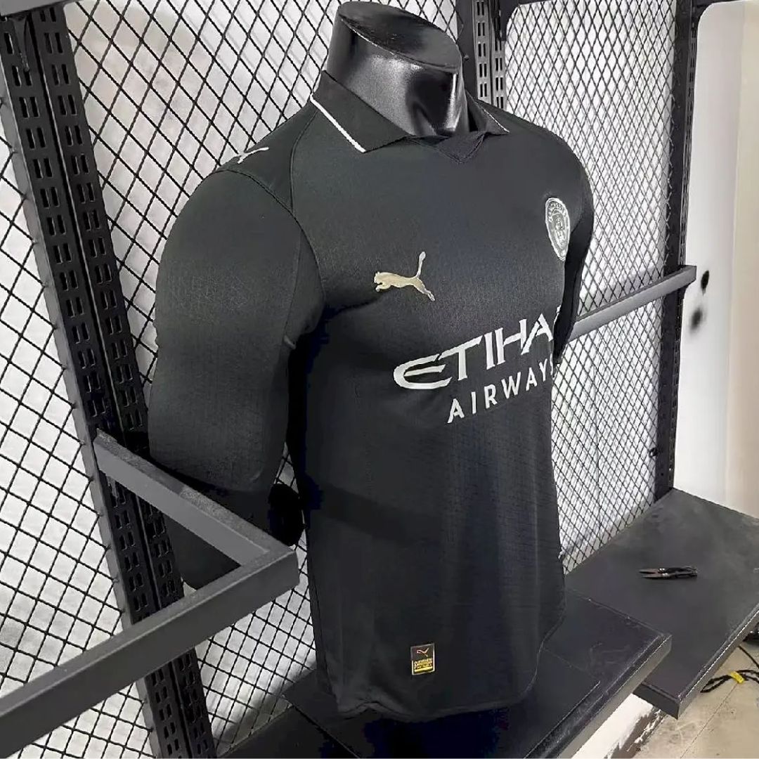 Manchester City 2025/26 Player's Edition Long Sleeve Away Jersey Shirt