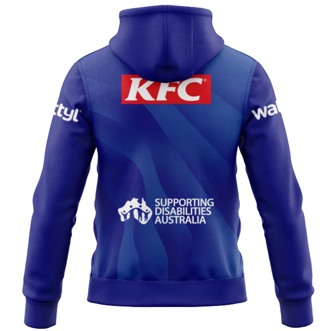 Canterbury Bankstown Bulldogs 2026 Warm Up Hoodie with Zipper