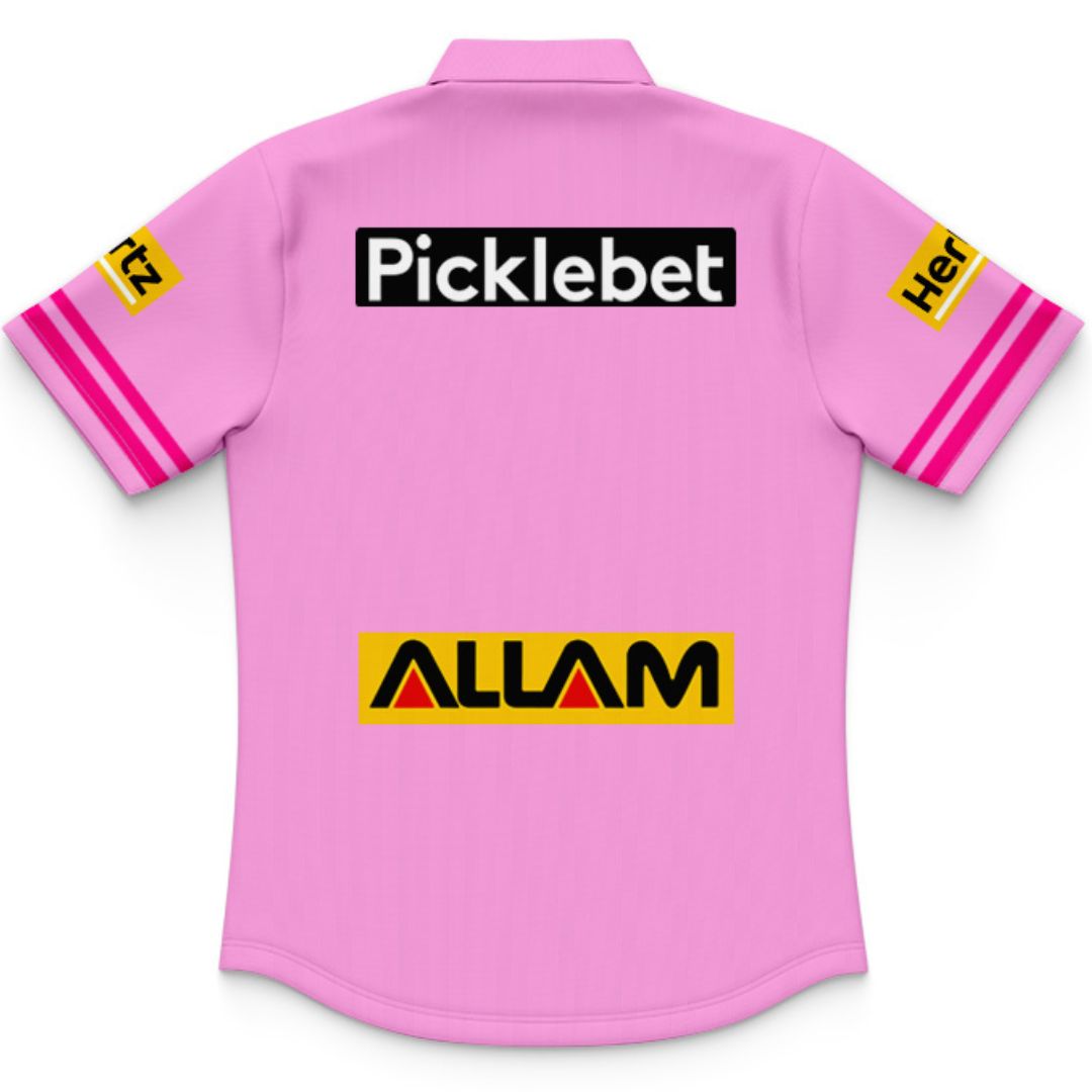 Penrith Panthers Kids 2026 Pink Training Polo Shirt