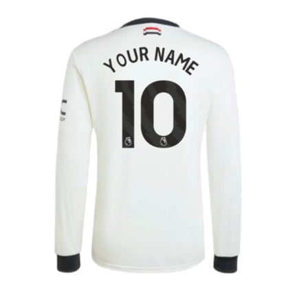 Manchester United 2024/25 Long Sleeve Third Jersey Shirt (Add Your Own Name & Number)
