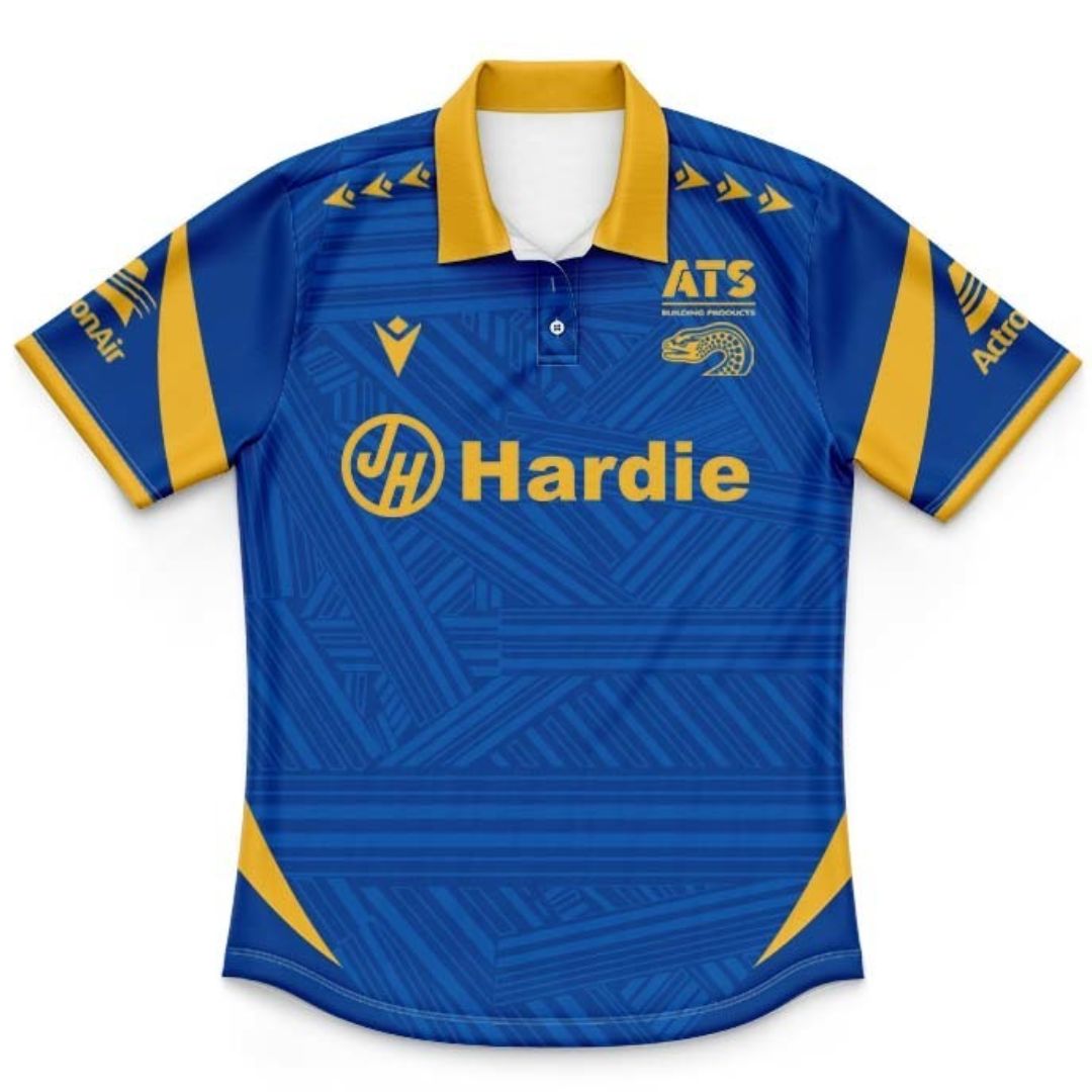 Parramatta Eels 2026 Kids Navy Blue Training Polo Shirt