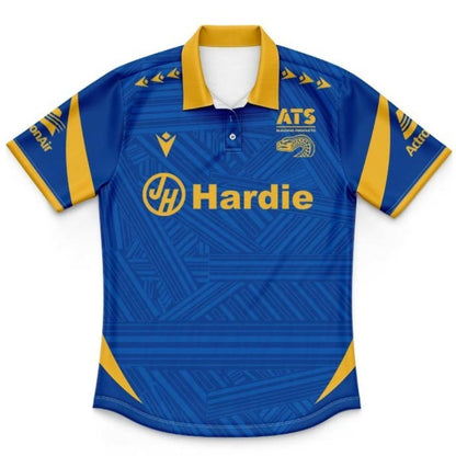 Parramatta Eels 2026 Kids Navy Blue Training Polo Shirt