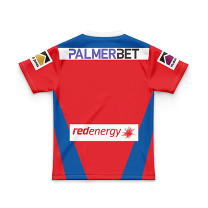 Newcastle Knights 2025 Kids Home Jersey and Shorts Kit