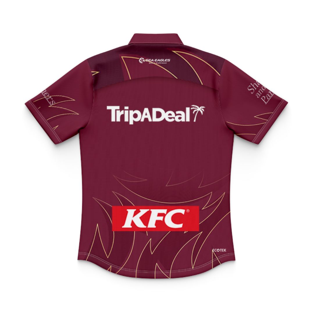 Manly Warringah Sea Eagles 2025 Kids Training Polo Shirt