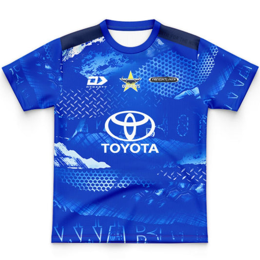 North Queensland Cowboys 2026 Kids Blue Training Jersey