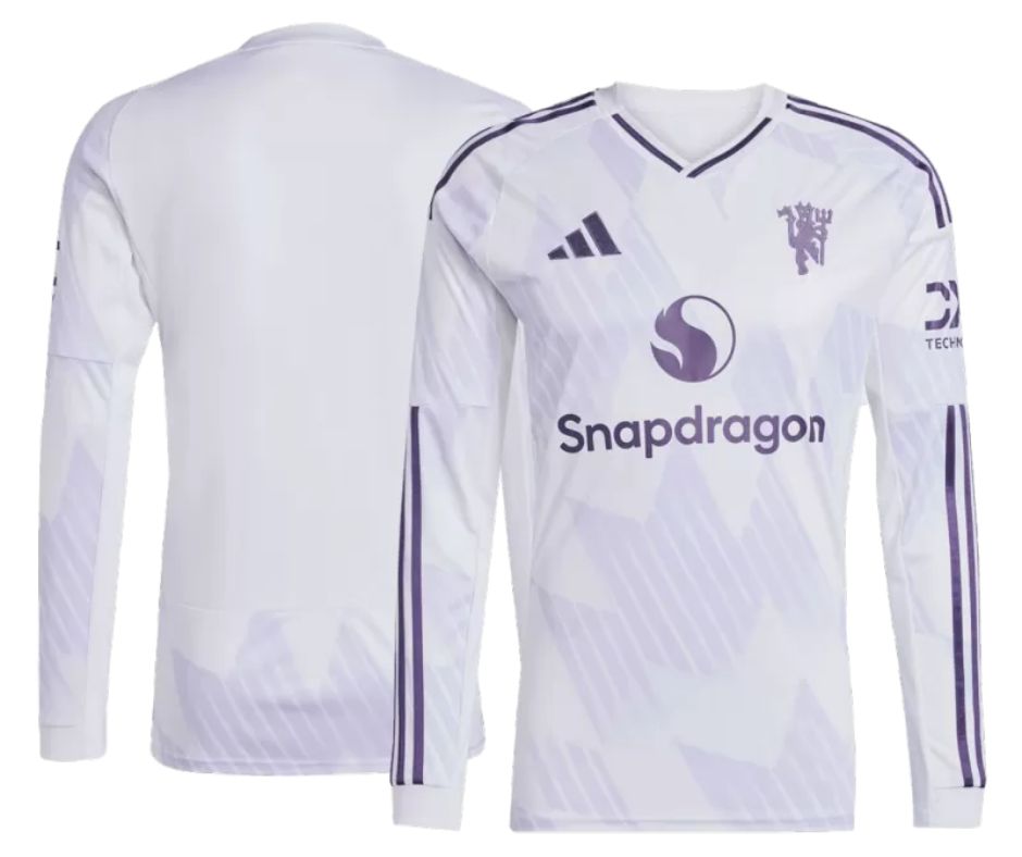 Manchester United 2025/26 Long Sleeve Player's Edition Away Jersey Shirt