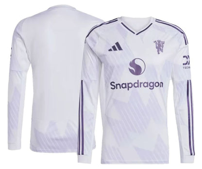 Manchester United 2025/26 Long Sleeve Player's Edition Away Jersey Shirt