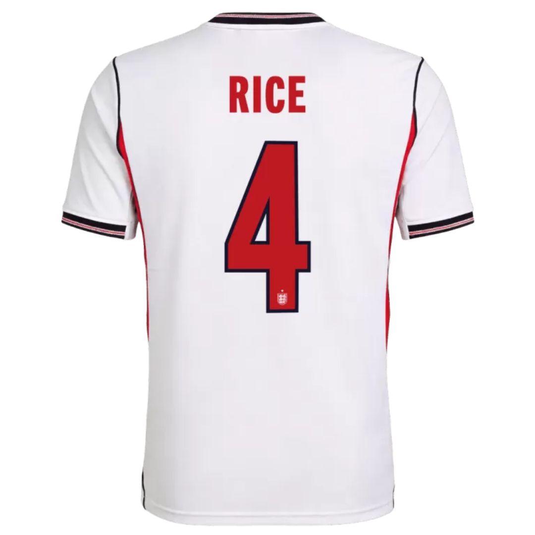 England Soccer 2026 World Cup Rice #4 Home Jersey Shirt