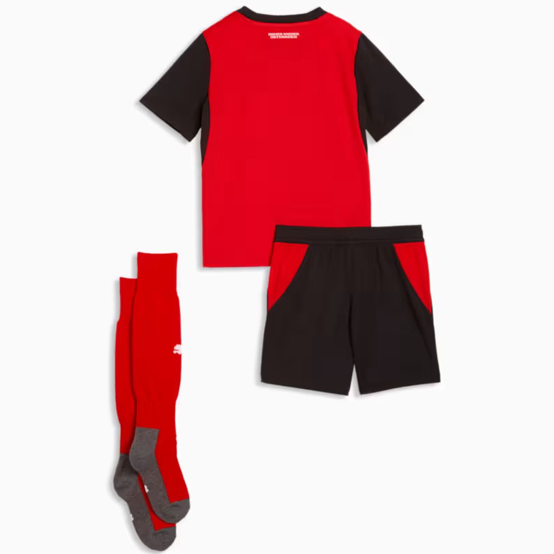 Austria 2026 Kids World Cup Home Jersey Shorts and Socks Kit