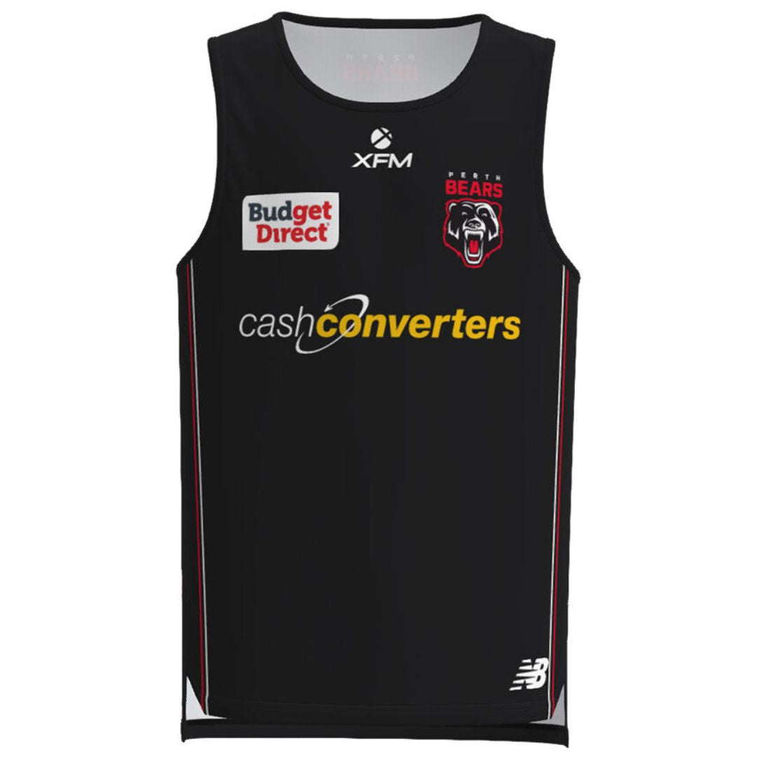 Perth Bears 2027 Black Training Singlet